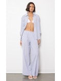 Smocked Blue Stripe Pant