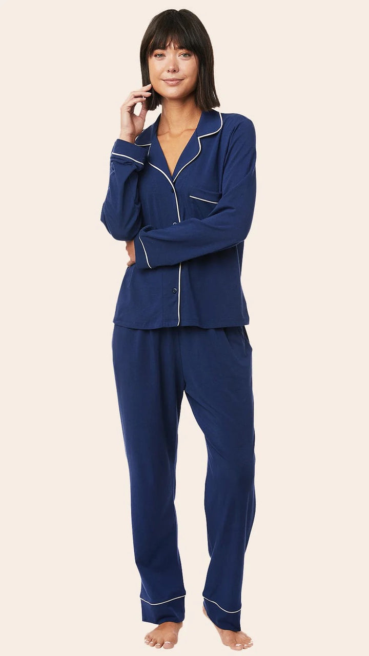 Marine Blue Knit PJ's