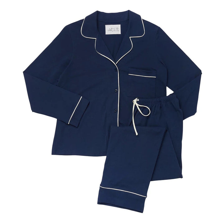 Marine Blue Knit PJ's