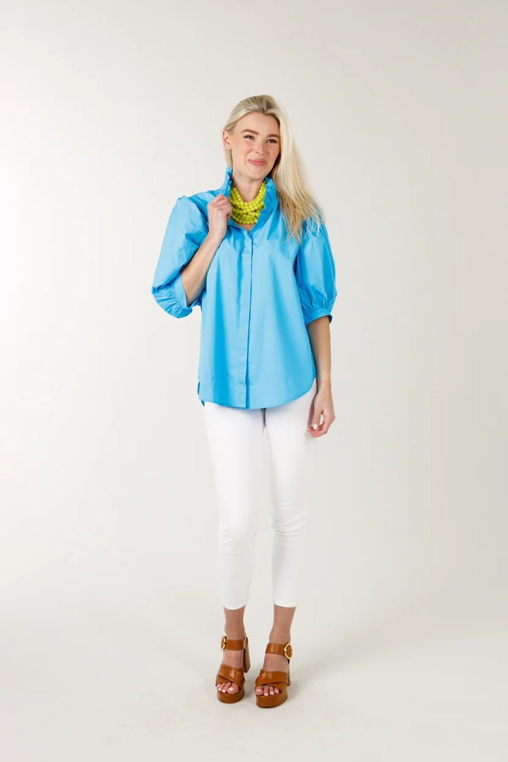 Laura Swim Blue Top