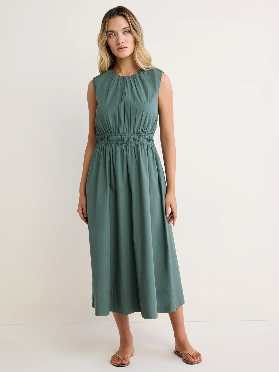 Poplin Palm Dakota Dress