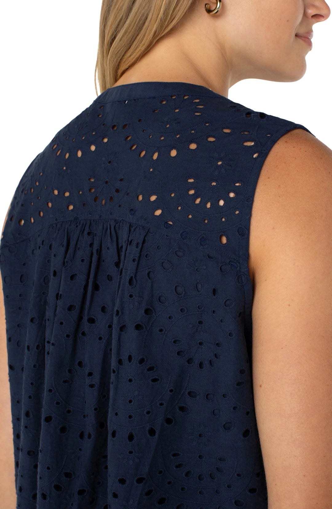 Sleeveless Pintuck Top