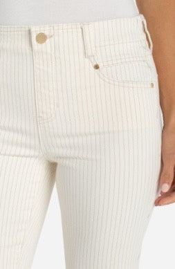 Liverpool Jeans Gia 27-inch crop glider jean bottoms, featuring a stylish fit and classic denim look, shown on a model.