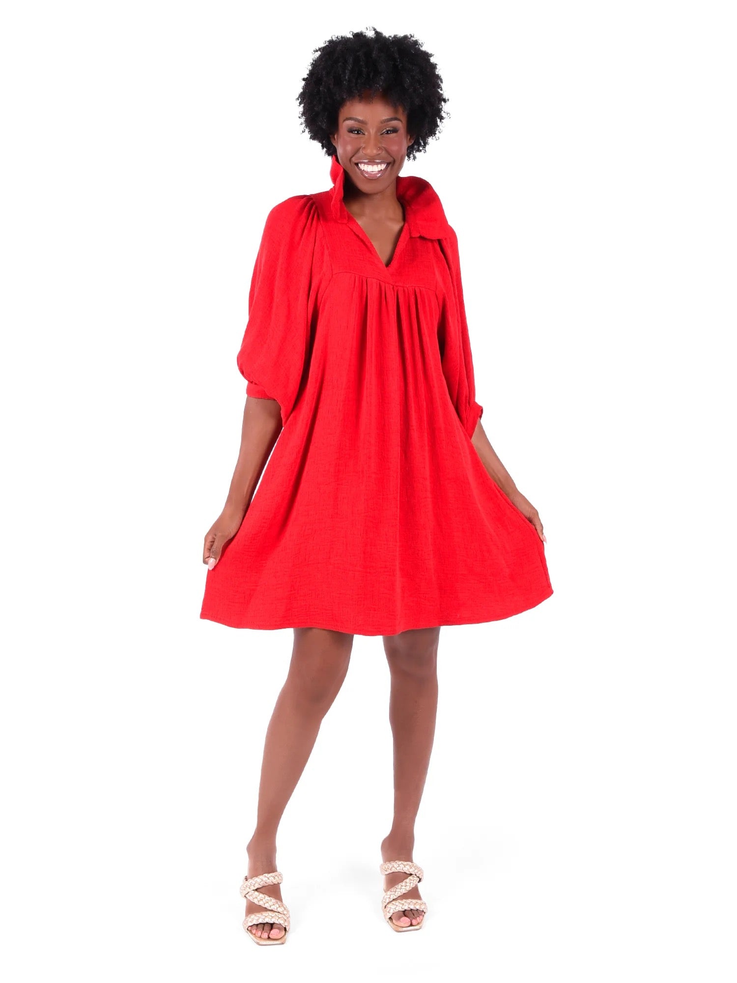 Plus Size Crinkle Dresses