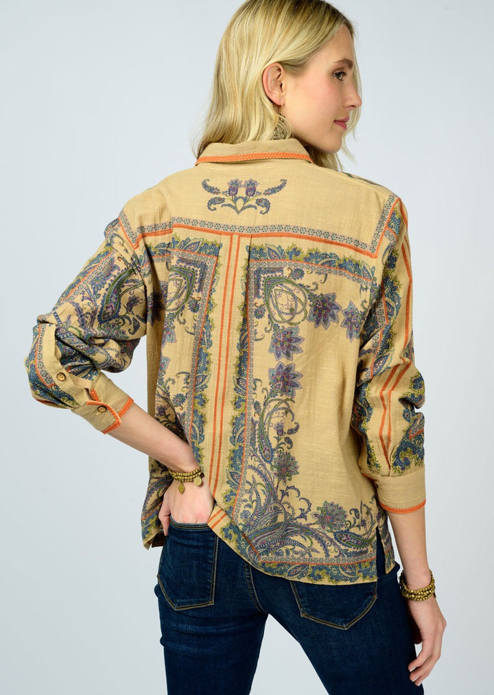 Border Paisley Blouse