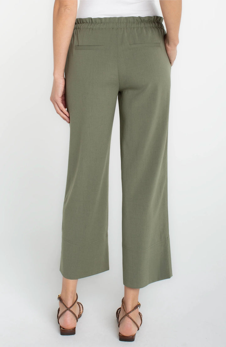 Tie Waist Wide Leg Pant