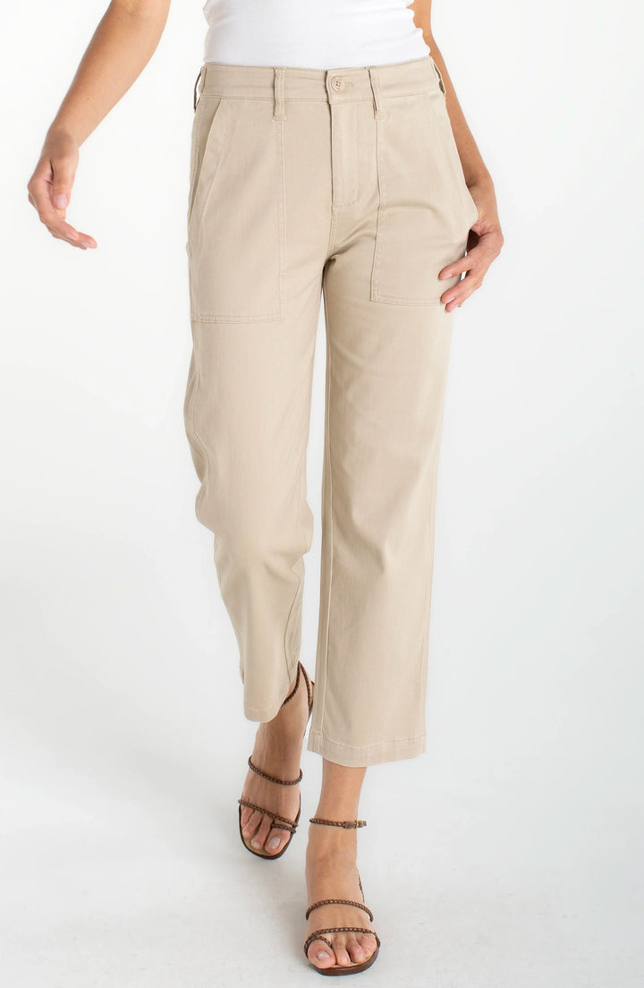 Utility Crop Straight Tab Pant