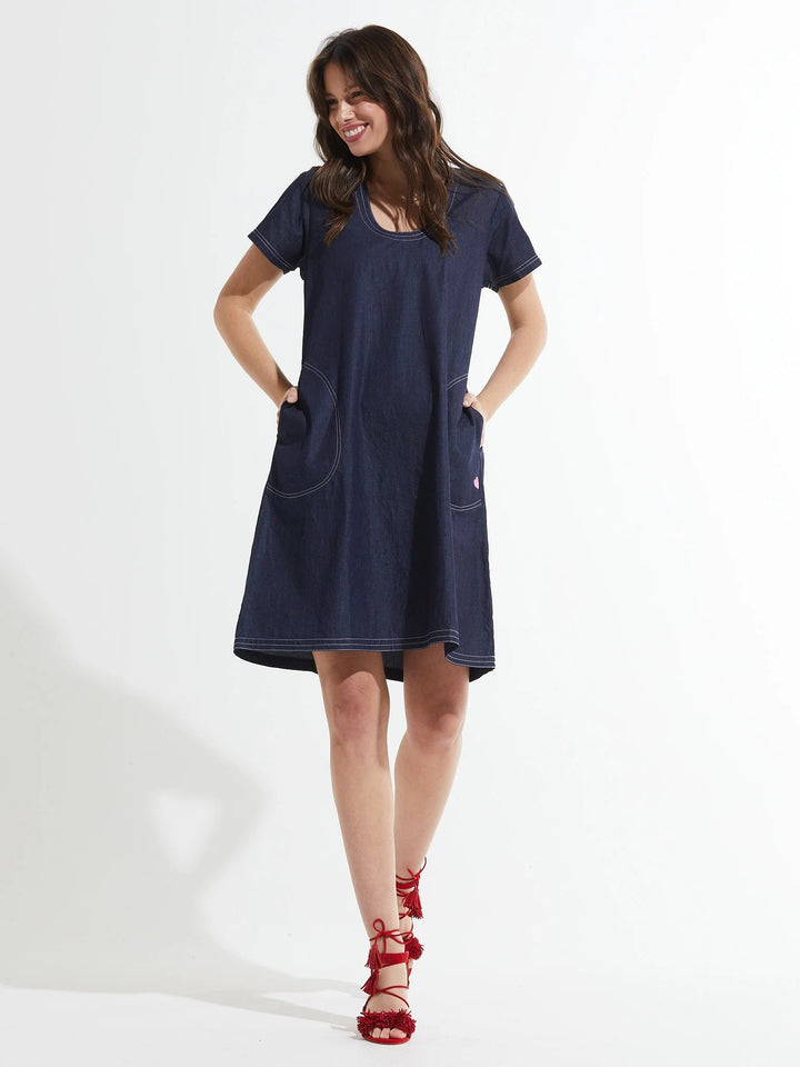 Denim Pocket Dress