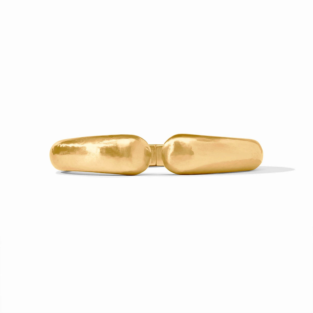 Julie Vos Solara Demi Cuff in gold, a stylish accessories piece featuring a sleek, modern design with elegant gold finish.