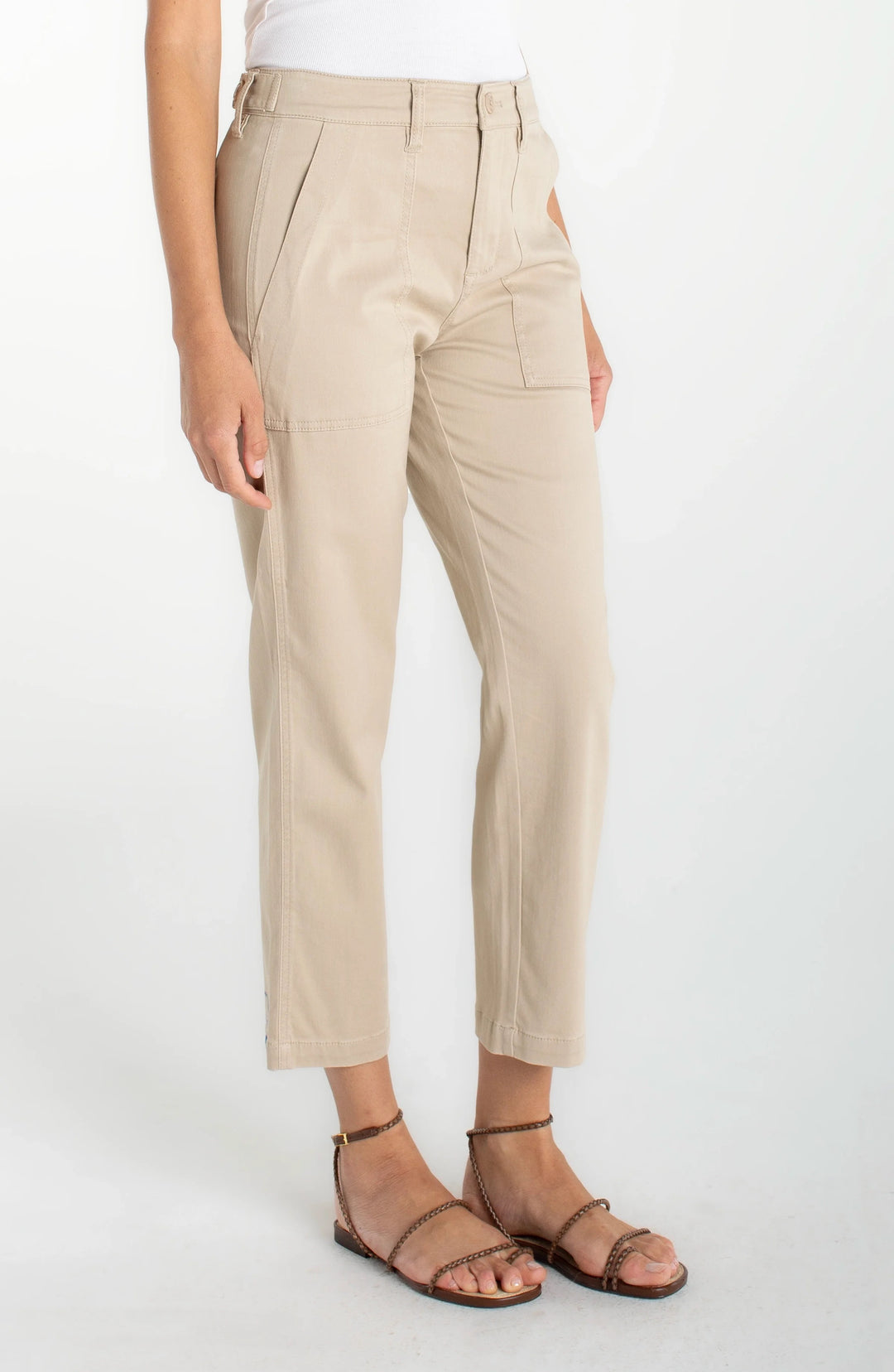 Utility Crop Straight Tab Pant