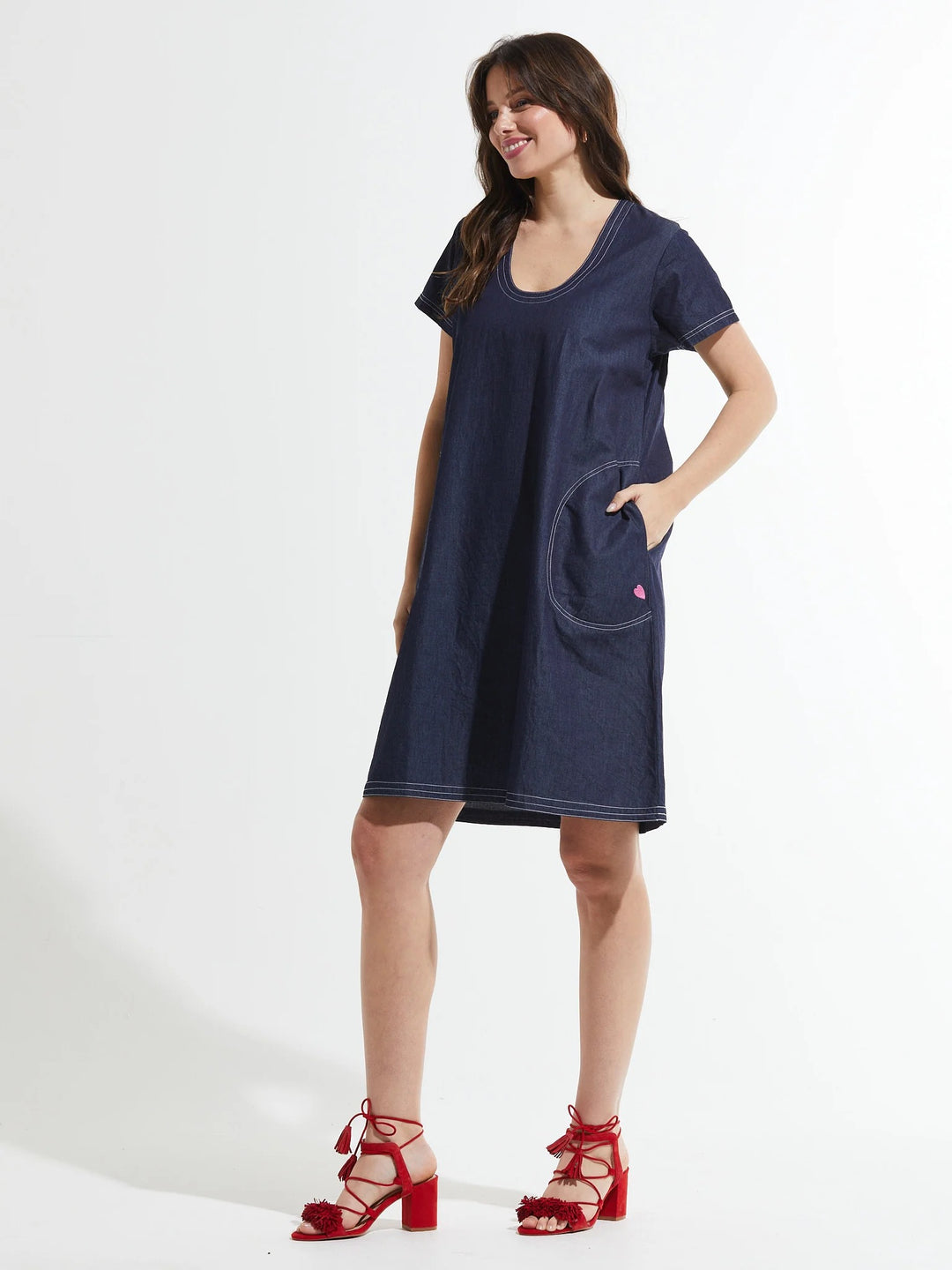 Denim Pocket Dress