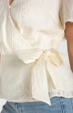 Short Sleeve Wrap Top