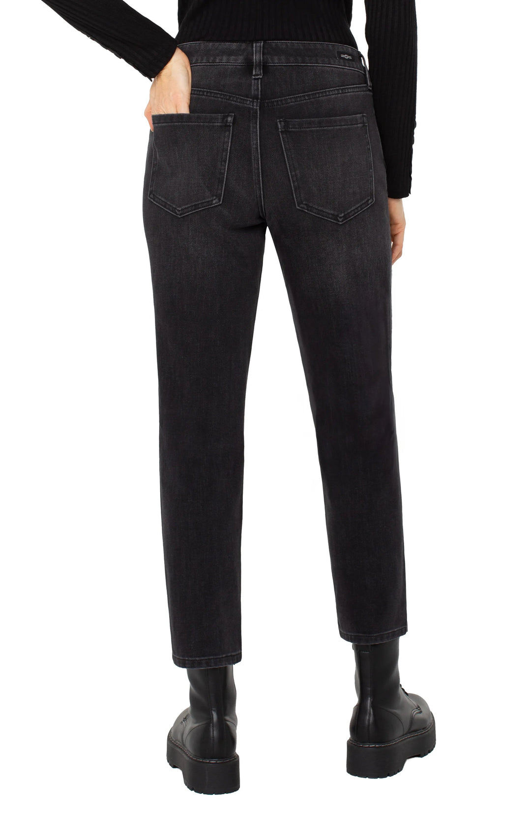 Relaxed 28" Skinny Seamed Jeans