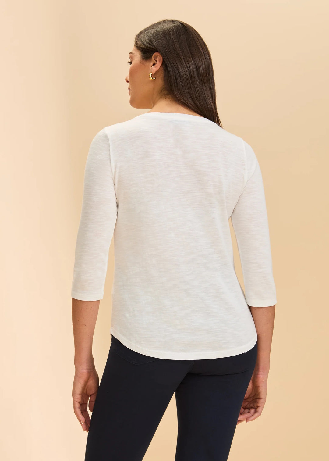 White V-Neck T-Shirt