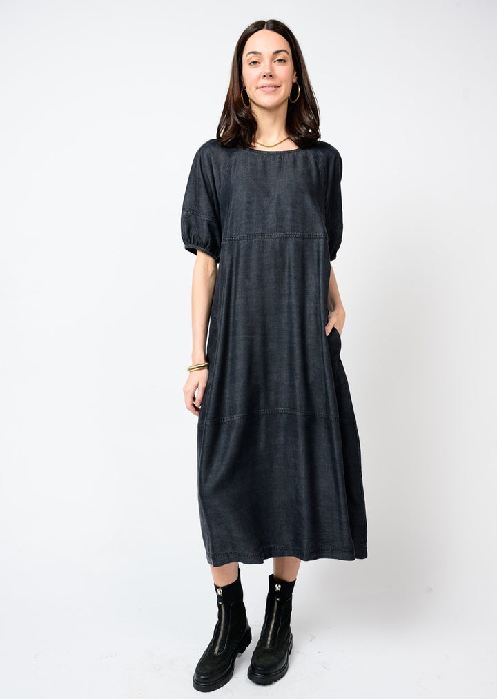 Denim Tiered Dress