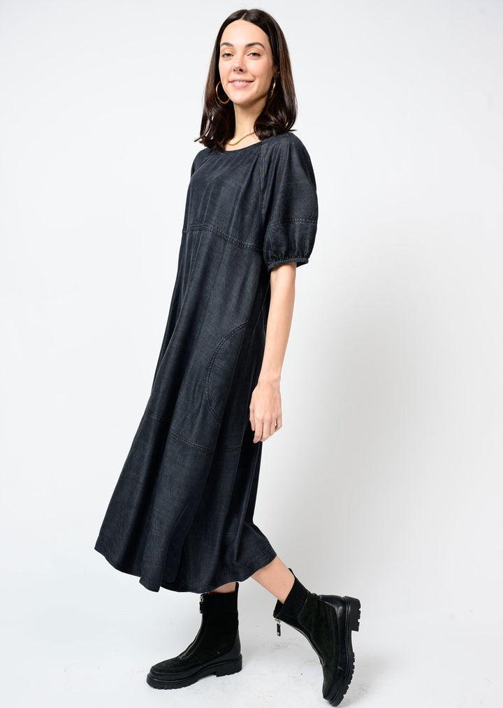 Denim Tiered Dress