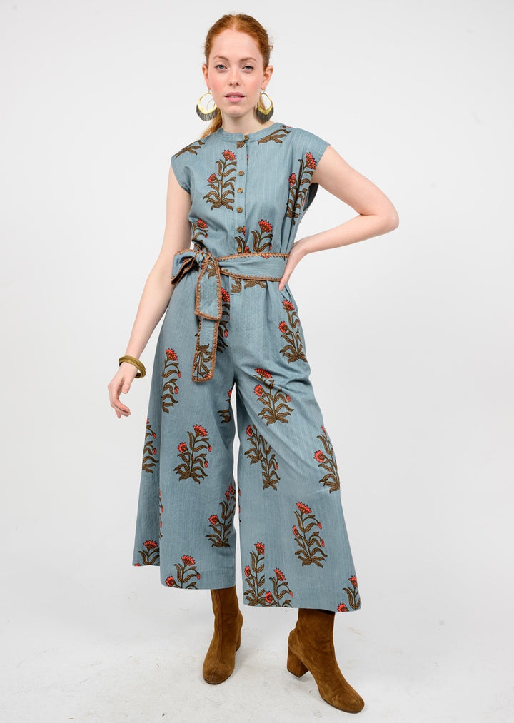 Slate Print Jumpsuit
