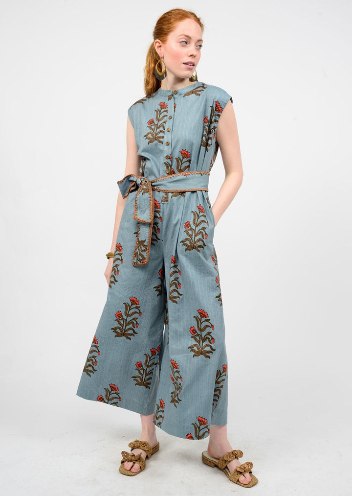 Slate Print Jumpsuit