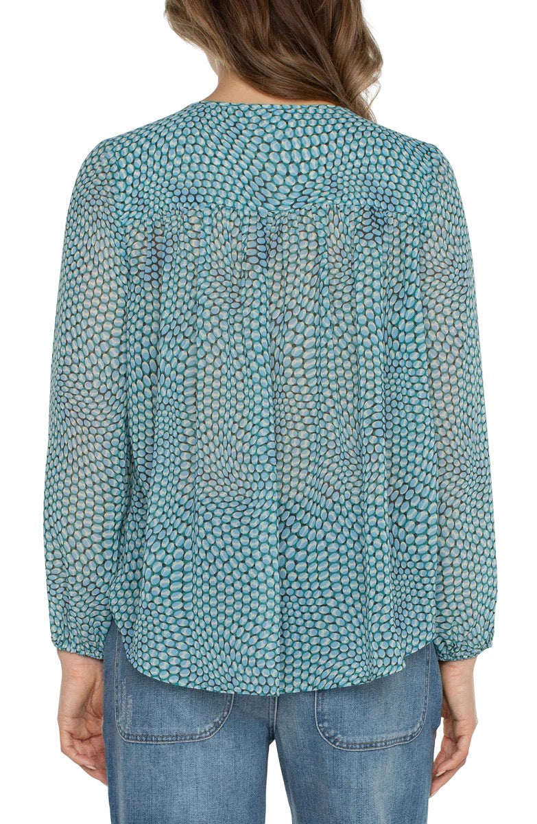 Tie Pullover Blouse