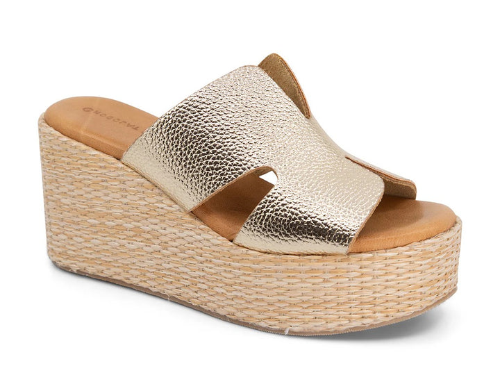 Jamie Gold Platform Sandal