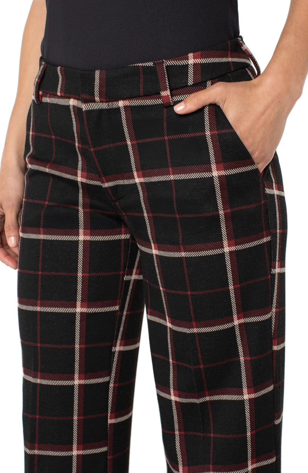 Kelsey 31" Plaid Trouser
