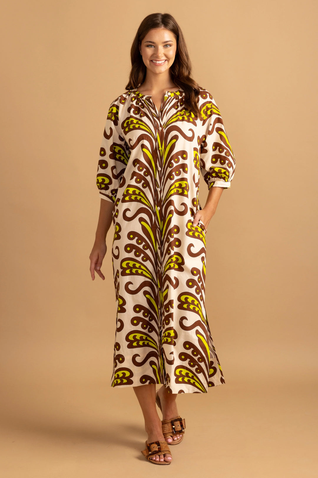 Madeleine Ornament Midi Dress