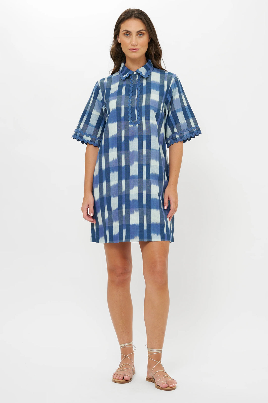 Ric-Rac Collared Mini Dress