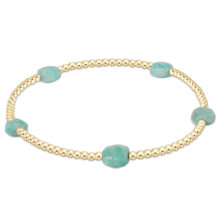 Admire Small Gem 2mm Gold Bracelets