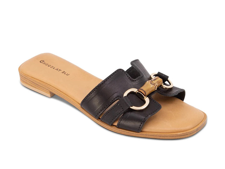 Baz Leather Slide
