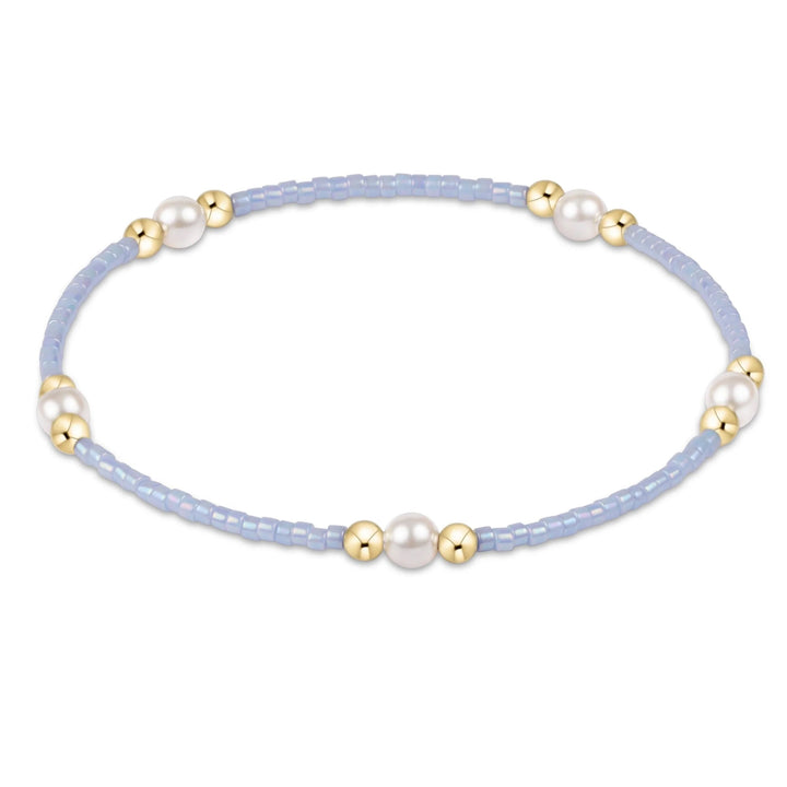 Enewton Hope Purpose Pearl Bracelet featuring elegant white pearls on a delicate adjustable string for stylish accessories.