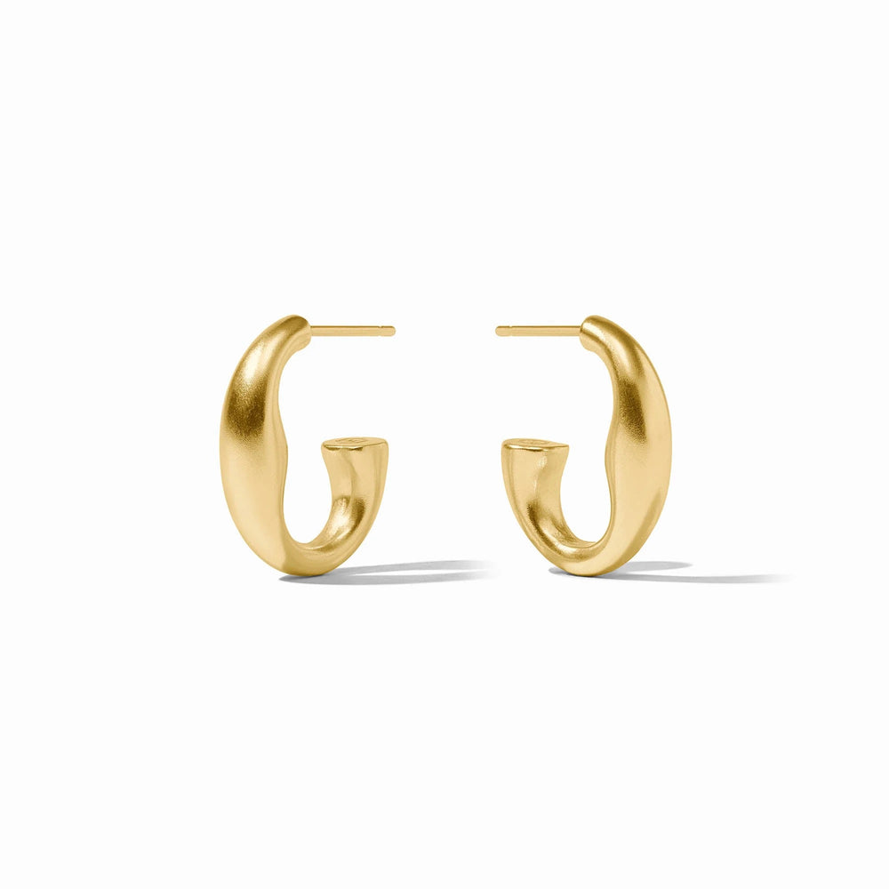 Julie Vos Laguna Hoop Earring, gold-tone accessories with large, smooth hoop design, perfect for elegant everyday wear.