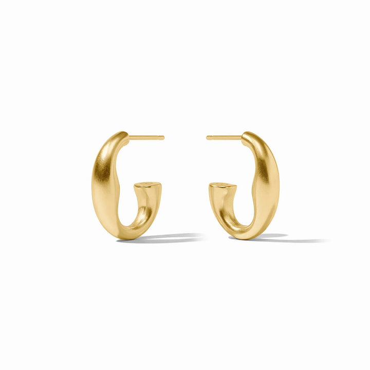 Julie Vos Laguna Hoop Earring, gold-tone accessories with large, smooth hoop design, perfect for elegant everyday wear.