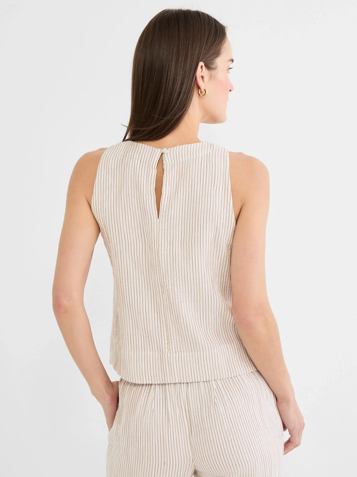 Pinstripe Gauze Top