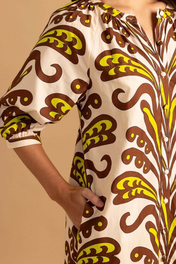 Madeleine Ornament Midi Dress