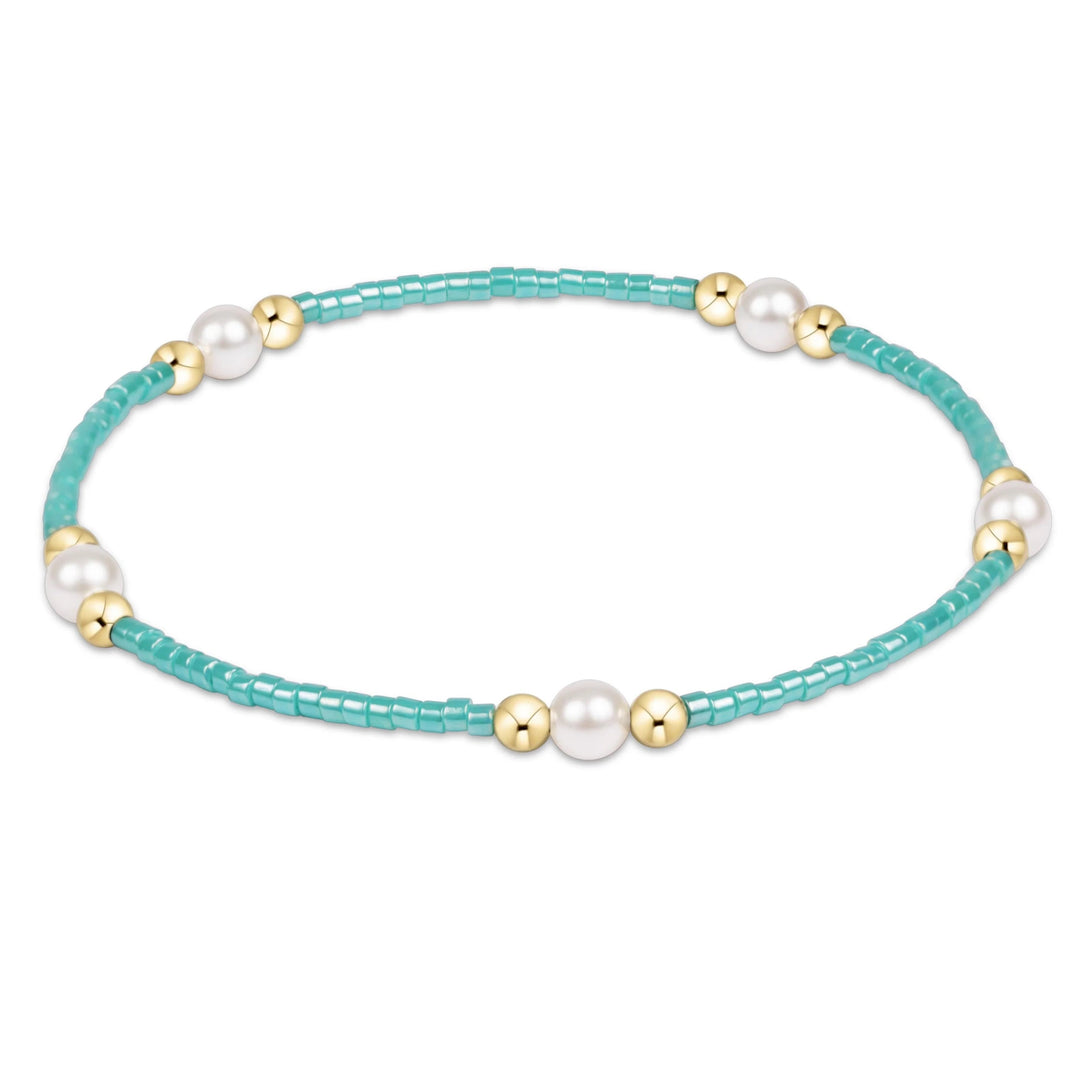 Hope Purpose Gold Bracelet - Sea Glass