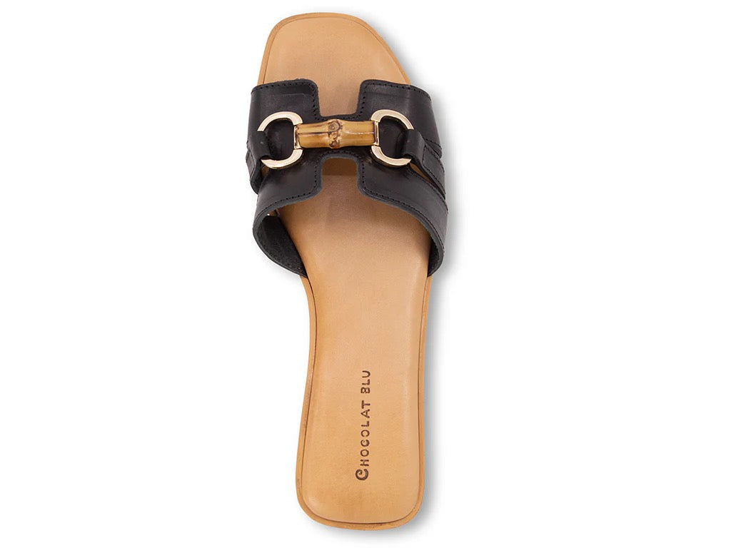 Baz Leather Slide
