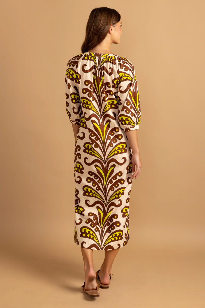 Madeleine Ornament Midi Dress