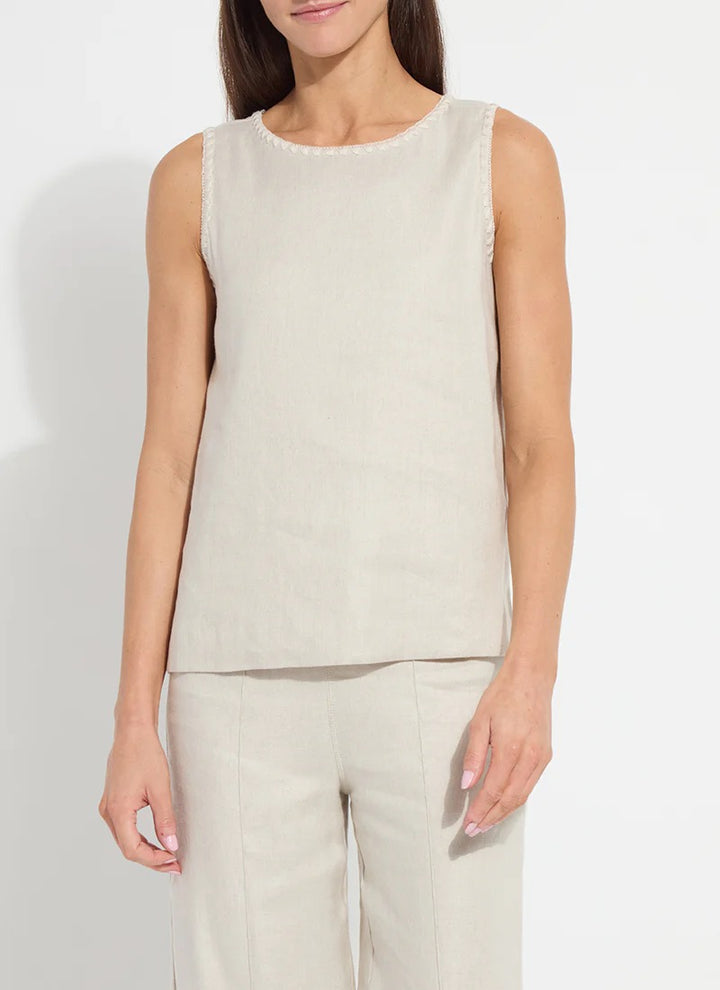 Gabriela Linen Tank Top