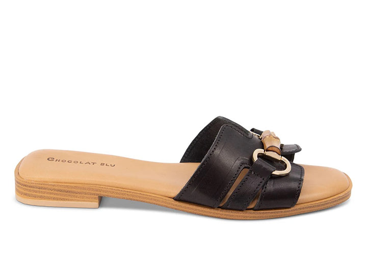 Baz Leather Slide