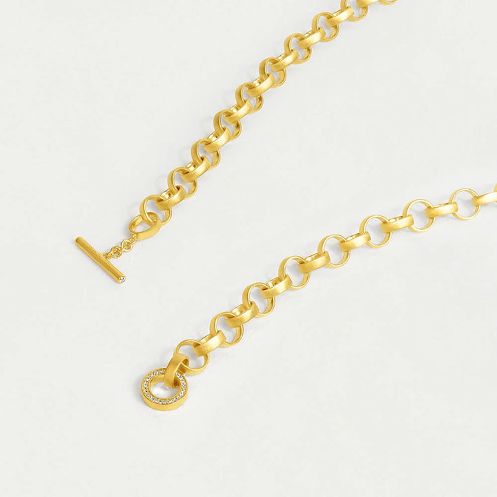 Petit Pave Statement Chain Necklace