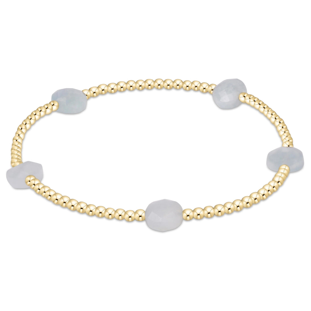 Admire Small Gem 2mm Gold Bracelets