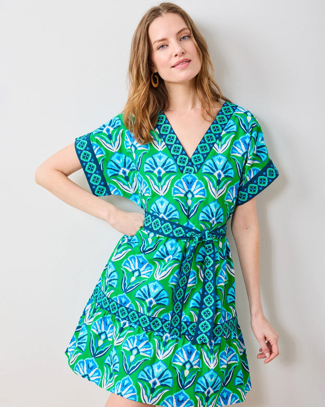 Atlantic Geo Floral Dress