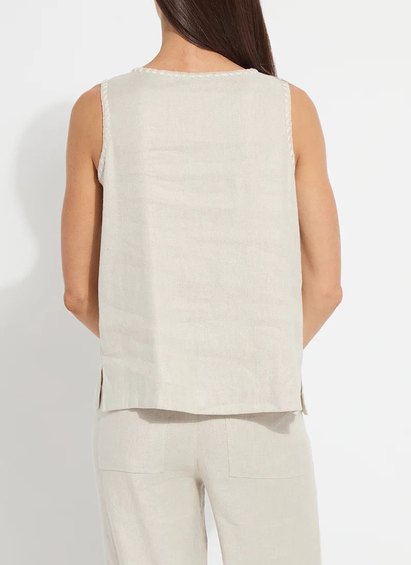 Gabriela Linen Tank Top