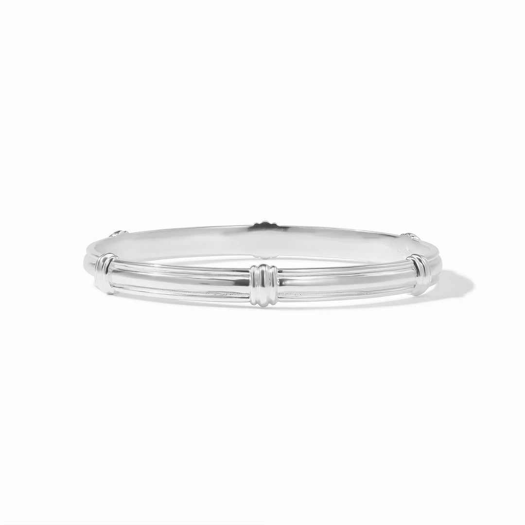Julie Vos Portofino Stacking Bangle set featuring gold-toned, layered bangles with elegant, minimalist design for stylish accessories.
