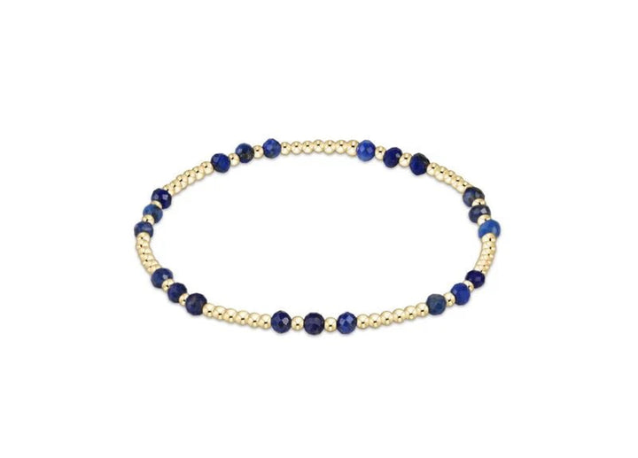 Gemstone Gold Joy Pattern 3mm Bead Bracelet