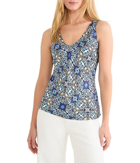 Filagree Blue Tile Tank