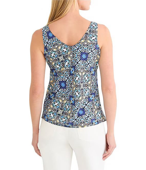 Filagree Blue Tile Tank