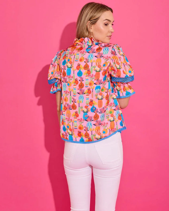 Lottie Pink Chantilly Top