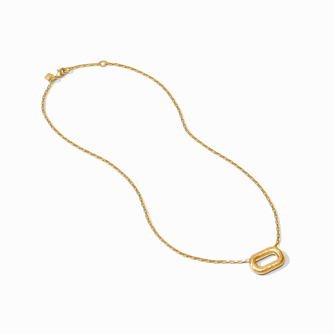 Julie Vos Sahara Delicate Necklace in gold, featuring a fine chain and elegant pendant, perfect for layered accessories.