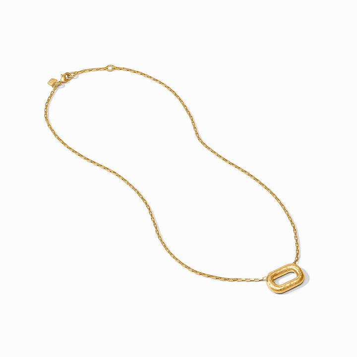 Julie Vos Sahara Delicate Necklace in gold, featuring a fine chain and elegant pendant, perfect for layered accessories.